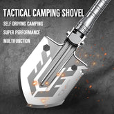 Outdoor Folding Shovel Camping  Multi Tools Knife Axe Saw Military